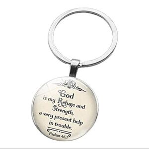 NWT Spiritual Keychain In Silver